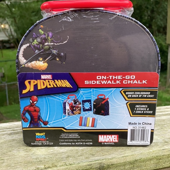 ⚜️Marvel Spider-Man Side Walk Chalk! NWT! - Picture 3 of 6